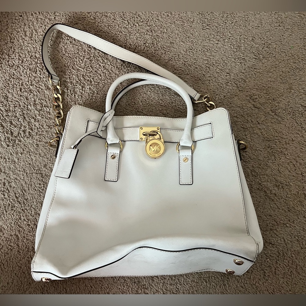 White Michael Kors purse